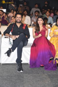 Extra Ordinary Man Pre-Release Function attended by Nithin, Sreeleela, Rajashekar, Jeevitha, and others
