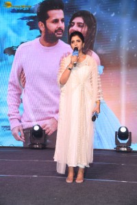 Extra Ordinary Man Pre-Release Function attended by Nithin, Sreeleela, Rajashekar, Jeevitha, and others