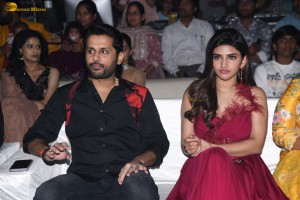 Extra Ordinary Man Pre-Release Function attended by Nithin, Sreeleela, Rajashekar, Jeevitha, and others