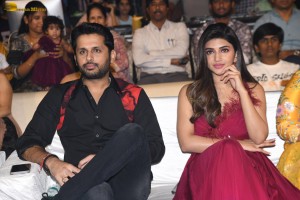 Extra Ordinary Man Pre-Release Function attended by Nithin, Sreeleela, Rajashekar, Jeevitha, and others