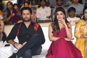 Extra Ordinary Man Pre-Release Function attended by Nithin, Sreeleela, Rajashekar, Jeevitha, and others
