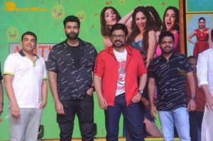 F3 Movie actors Venkatesh and Varun Tej celebrate success