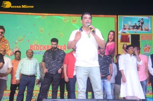 F3 Movie actors Venkatesh and Varun Tej celebrate success