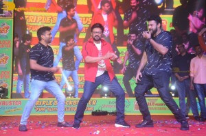 F3 Movie actors Venkatesh and Varun Tej celebrate success