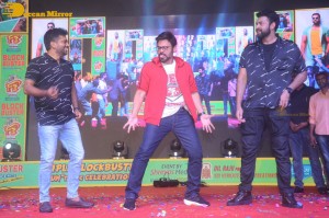F3 Movie actors Venkatesh and Varun Tej celebrate success