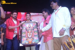 F3 Movie actors Venkatesh and Varun Tej celebrate success