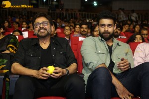Venkatesh, Varun Tej, Ali, Mehreen and Rajendra Prasad attend the Pre-Release Function of the movie F3
