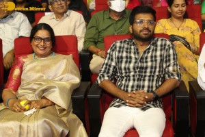 Venkatesh, Varun Tej, Ali, Mehreen and Rajendra Prasad attend the Pre-Release Function of the movie F3