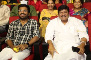 Venkatesh, Varun Tej, Ali, Mehreen and Rajendra Prasad attend the Pre-Release Function of the movie F3