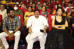 Venkatesh, Varun Tej, Ali, Mehreen and Rajendra Prasad attend the Pre-Release Function of the movie F3
