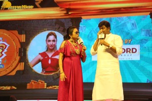 Venkatesh, Varun Tej, Ali, Mehreen and Rajendra Prasad attend the Pre-Release Function of the movie F3