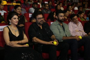Venkatesh, Varun Tej, Ali, Mehreen and Rajendra Prasad attend the Pre-Release Function of the movie F3