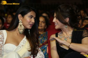 Venkatesh, Varun Tej, Ali, Mehreen and Rajendra Prasad attend the Pre-Release Function of the movie F3