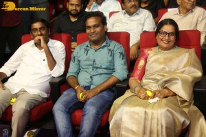 Venkatesh, Varun Tej, Ali, Mehreen and Rajendra Prasad attend the Pre-Release Function of the movie F3