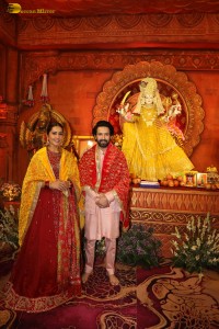 Falguni Pathak Navratri Utsav 2024 attended by Raashi Khanna and Vikrant Massey