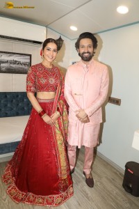 Falguni Pathak Navratri Utsav 2024 attended by Raashi Khanna and Vikrant Massey