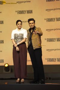 Family Man Season 3 Trailer Launch attended by Manoj Bajpayee, Priyamani, Ashlesha Thakur, Nirmat Kaur, and others