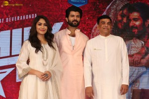 The Family Star Press Meet attended by Vijay Deverakonda, Mrunal Thakur, and Dil Raju