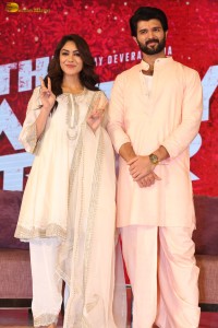 The Family Star Press Meet attended by Vijay Deverakonda, Mrunal Thakur, and Dil Raju