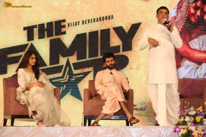 The Family Star Press Meet attended by Vijay Deverakonda, Mrunal Thakur, and Dil Raju