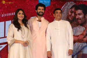 The Family Star Press Meet attended by Vijay Deverakonda, Mrunal Thakur, and Dil Raju
