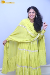 Faria Abdullah in a green dress