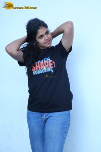 Telugu Actress Faria Abdullah promoting her film
