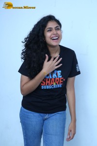 Telugu Actress Faria Abdullah promoting her film