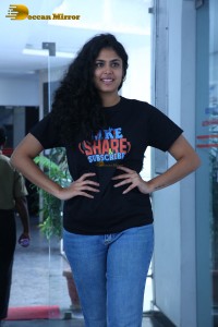 Telugu Actress Faria Abdullah promoting her film