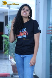 Telugu Actress Faria Abdullah promoting her film