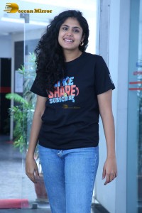 Telugu Actress Faria Abdullah promoting her film