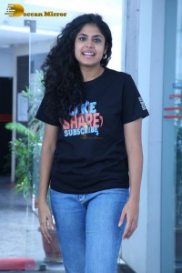 Telugu Actress Faria Abdullah promoting her film