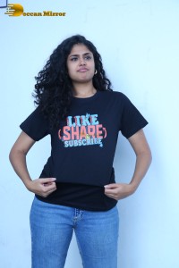 Telugu Actress Faria Abdullah promoting her film