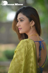 Actress Farnaz Shetty Photoshoot in a Lehenga Choli Dress