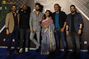 Special Screening of the TV Series Farzi - attended by Shahid Kapoor, Mira Rajput Kapoor, and others