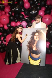 actress Fatima Sana Shaikh cute in a black dress at an event