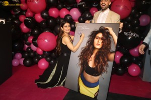 actress Fatima Sana Shaikh cute in a black dress at an event