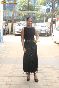 Bollywood actress Fatima Sana Shaikh stylish in a black dress