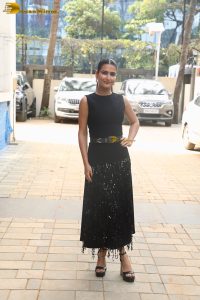 Bollywood actress Fatima Sana Shaikh stylish in a black dress