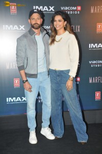 Hrithik Roshan, Deepika Padukone, and Anil Kapoor promote the film Fighter at JW Marriott on Jan 23, 2024