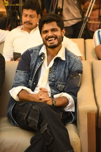 Gam Gam Ganesha Pre-Release attended by Anand Deverakonda, Pragati Srivastava, Nayan Sarika, and Rashmika Mandanna