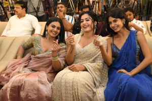 Gam Gam Ganesha Pre-Release attended by Anand Deverakonda, Pragati Srivastava, Nayan Sarika, and Rashmika Mandanna