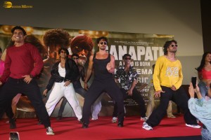 Actor Tiger Shroff promotes his film Ganapath at G7 Multiplex