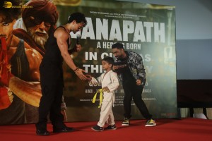 Actor Tiger Shroff promotes his film Ganapath at G7 Multiplex