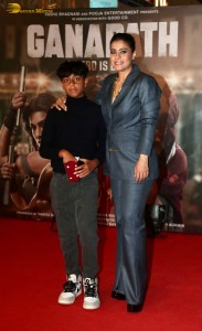 Ganapath Premiere attended by Tiger Shroff, Kriti Sanon, Nupur Sanon, Madhuri Dixit, Anil Kapoor, Jackie Shroff, and others