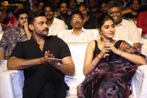 Gandeevadhari Arjuna Pre-Release attended by Varun Tej, Sakshi Vaidya, and Dil Raju