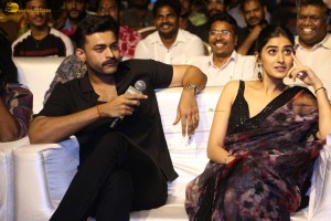 Gandeevadhari Arjuna Pre-Release attended by Varun Tej, Sakshi Vaidya, and Dil Raju