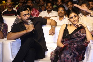 Gandeevadhari Arjuna Pre-Release attended by Varun Tej, Sakshi Vaidya, and Dil Raju