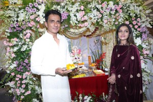 Bollywood stars including Govinda, Esha Deol, Rakul Preet Singh, Sherlyn Chopra, and Sonu Sood celebrate Ganesh Chaturthi 2024
