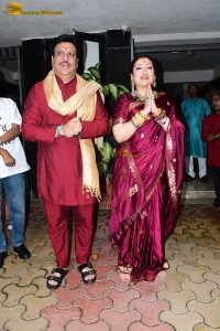 Bollywood actor Govinda celebrates Ganesh Chaturthi on August 27, 2025